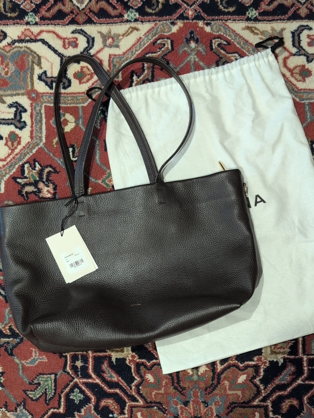 Cuyana Small Easy Zipper Tote In Mocha NWT